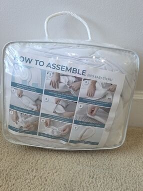 Unbranded White Baby Mattress Cover and Bumper Set